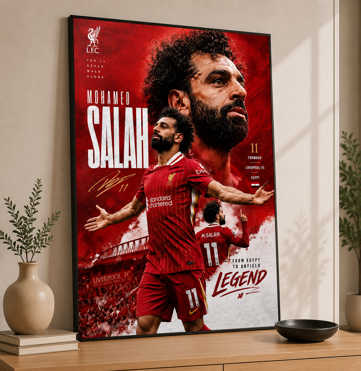 Mohamed Salah - Premium Glossy Acrylic Wall Art