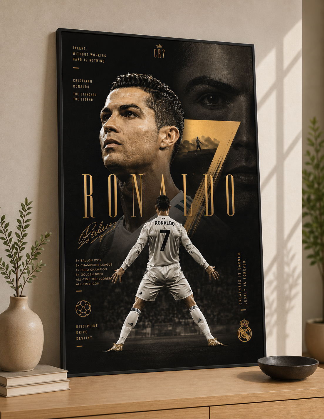 Cristiano Ronaldo - Premium Glossy Acrylic Wall Art