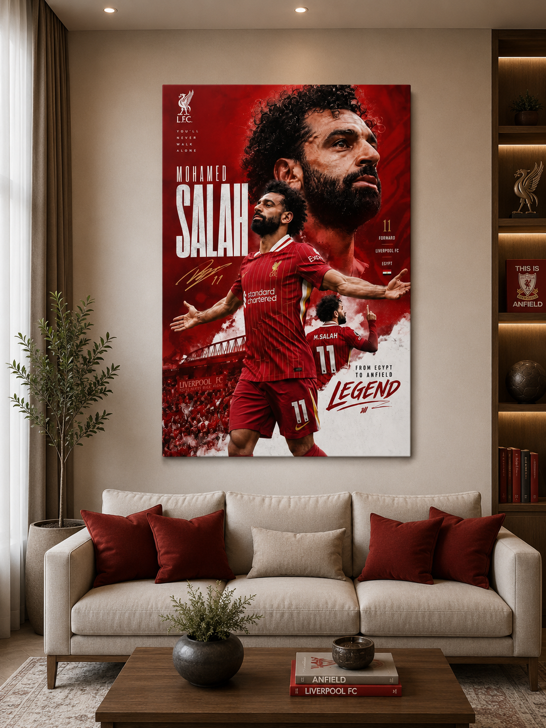 Mohamed Salah - Premium Glossy Acrylic Wall Art