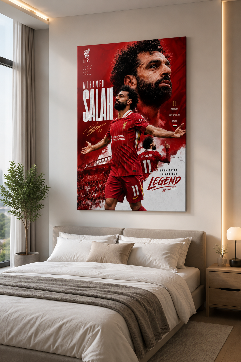 Mohamed Salah - Premium Glossy Acrylic Wall Art